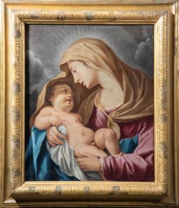 Girolamo Negri detto il Boccia (Bologna, 1648 - dopo il 1718), Madonna con Bambino, olio su tela